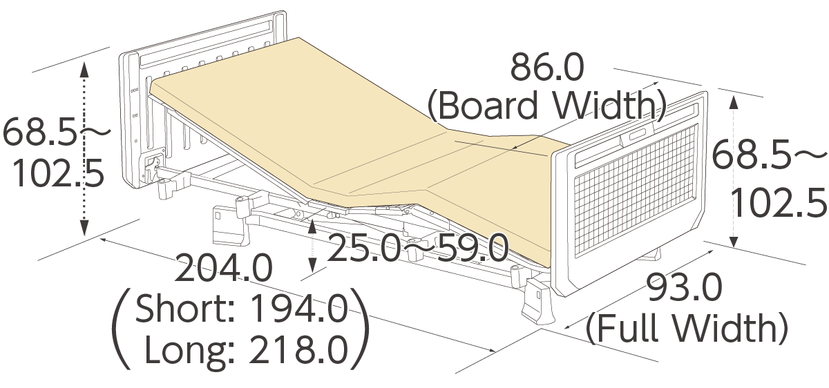 Resin Board (83cm) demension